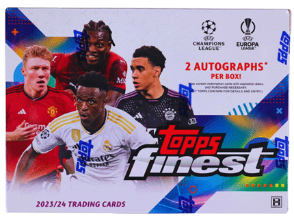 2023/24 Topps Finest UEFA Club Competitions Soccer Hobby 8 Box Case