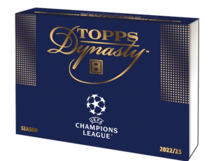2022/23 Topps Dynasty UEFA Champion's League Soccer Hobby 5 Box Case